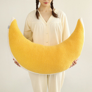 Ins style imbottito morbido giallo stella <span class=keywords><strong>e</strong></span> <span class=keywords><strong>luna</strong></span> cuscino peluche a forma di <span class=keywords><strong>luna</strong></span> cuscino peluche giallo peluche a forma di <span class=keywords><strong>luna</strong></span> cuscino da tiro per arredamento - Product Image 2