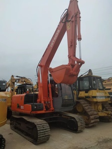 Excavadora de ruedas Hitachi EX100 de segunda mano, con neumáticos de caucho de 4 ruedas, maquinaria para movimiento de tierras, bomba hidráulica Shimadzu. - Product Image 4