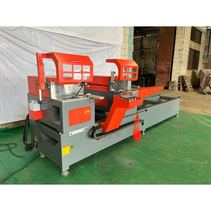 PVC & <span class=keywords><strong>uPVC</strong></span> cửa sổ hồ sơ <span class=keywords><strong>CNC</strong></span> đôi đầu miter thấy máy cho nhôm với lõi PLC thành phần - Product Image 4