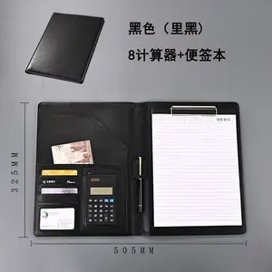 Customized Logo A4a5 Size Writing Paper Notepad Folder Zipper Organizer File Folder