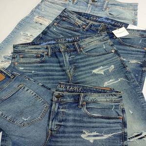 Surplus de Vêtements : Jeans <span class=keywords><strong>D</strong></span>échirés Droits en Coton et Denim pour Hommes et Femmes, Marques de Mode, Prix Bas - Product Image 3