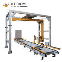 Machine d'emballage de palette extensible à bras rotatif rotatif Machine d'emballage extensible de palette à bras oscillant automatique rotative