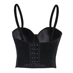Corsetto Steampunk Sexy gotico da donna Push up <span class=keywords><strong>reggiseno</strong></span> <span class=keywords><strong>bustier</strong></span> corpetto CropTop scheggia di strass Lingerie Sexy <span class=keywords><strong>reggiseno</strong></span> rivetti corpetto - Product Image 3