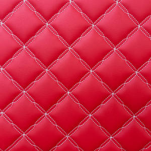 Breathable Faux Leather Car Seat Cover Stitching <strong>Quilted</strong> <strong>Fabric</strong> Embroidery Custom PU Car <strong>Upholstery</strong> Women Sofa Free Sample - Product Image 2