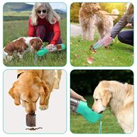Bouteille d'eau 4 en 1 pour chien et chat Accessoires pour animaux de compagnie avec pelle à caca et sacs à caca Chiens et animaux de compagnie Bol d'alimentation portable pour animaux de compagnie
