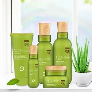 cosmetics wholesale Aloe Vera 98% water supplement skin care products moisturizing Aloe Vera Gel cream five sets