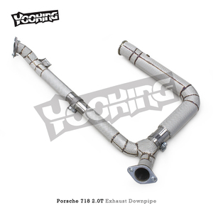 Downpipe Sportivo di Fabbrica per <span class=keywords><strong>PORSCHE</strong></span> <span class=keywords><strong>718</strong></span> 2.0T 2016-2023 Auto Sportiva con Sistema Downpipe con Scudo Termico - Product Image 2