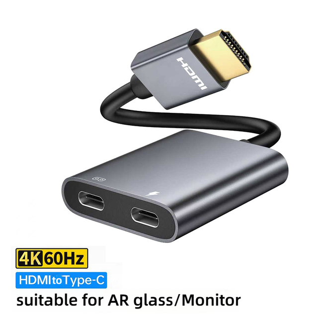 HDMI to Type-C Female Adapter Card 4K60Hz Notebook Display Cable HDR 4K High-definition Video Transmission