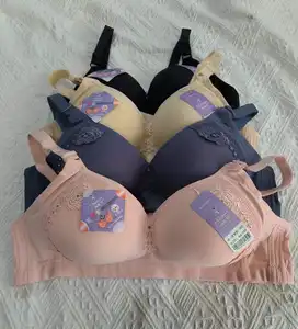 Low price good quality in stock plus size new design women's large size underwear thin cup bra