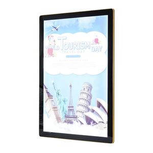 Letrero led para publicidad personalizable, caja de luz trasera de aluminio plateado, señal de venta al por menor - Product Image 1