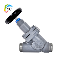 Vanne à boisseau sphérique manuelle en acier pour compresseur frigorifique, droite, personnalisable OEM, vanne de régulation d'ammoniac, structure d'arrêt pour gaz