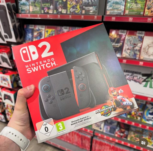 2025 Best Price Original Nintendo Switch 2 Console 256GB + Mario Kart World Game Bundle High Quality Private Mold