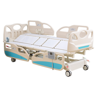 Lit médical en alliage d'aluminium LLF, classe II, pour hôpital, soins infirmiers, usage domestique, lit mobile doublement réglable avec ouverture pour toilettes, ISO9001/CE