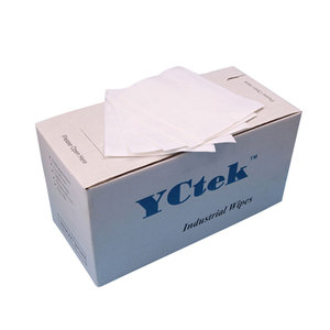 55% pasta de madera 45% poliéster <span class=keywords><strong>Industrial</strong></span> toallitas de limpieza de tela no tejida Spunlace - Product Image 3