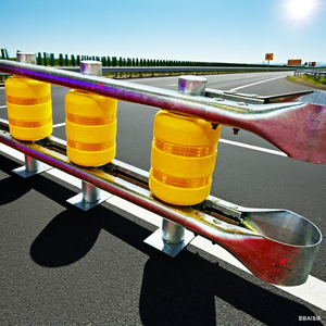 Autoroute personnalisable anti-collision rotatif avertissement réfléchissant pas cher prix système de rouleau garde-corps barrière roulante sécurité - Product Image 1