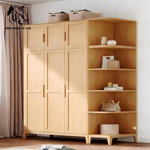 Armario de madera para dormitorio, nuevo, a la moda, listo para enviar, en stock, personalizable, el más barato de fábrica china. - Product Image 5