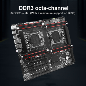 เมนบอร์ด X99 รองรับซีพียูคู่ พร้อมอินเทอร์เฟซ DDR3 รองรับ LGA 2011-3 สำหรับเดสก์ท็อปเกมมิ่ง รองรับหน่วยความจำรุ่นใหม่ เมนบอร์ด X99 รองรับซีพียูคู่ อินเทอร์เฟซ DDR3 - Product Image 2