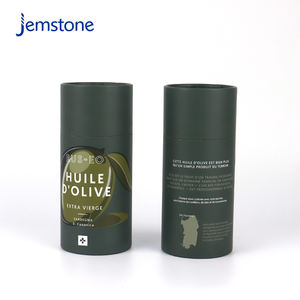 Caja de Embalaje de Cartón Kraft Cilíndrica para Cápsulas de Gel de Hierbas y Alimentos Reciclables, Diseño Personalizado, Tubo de Papel para Proteína en Polvo - Product Image 4