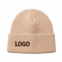 Op maat gemaakte camouflage strandmutsen ODM vissers gebreide muts hoge kwaliteit aangepast logo premium merinowol zacht unisex winter buiten