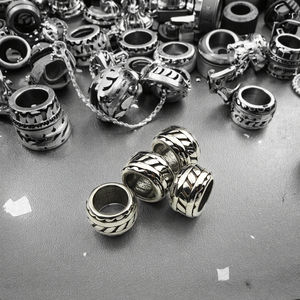 S910 <span class=keywords><strong>Gros</strong></span> <span class=keywords><strong>Gros</strong></span> trou <span class=keywords><strong>perles</strong></span> d'espacement en acier inoxydable pour bracelet en cuir fabrication <span class=keywords><strong>de</strong></span> bijoux - Product Image 4