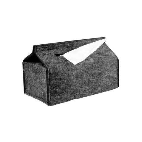 Custom Luxury Eco-friendly Felt Tissue Paper Box Design for Car