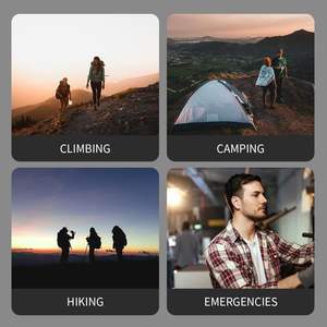 ไฟฉาย LED พลังงานแสงอาทิตย์แบบมือหมุน กันน้ำ ความสว่างสูง 800 ลูเมนส์ แบตเตอรี่ 8000mAh ชาร์จได้ ใช้ในกรณีฉุกเฉิน ตั้งแคมป์ เดินป่า ตกปลา กิจกรรมกลางแจ้ง - Product Image 6