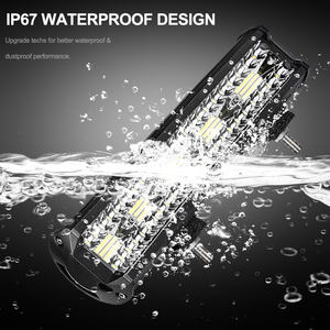 Barre lumineuse <span class=keywords><strong>LED</strong></span> à trois rangées de 15 pouces, 300W, feux combinés, faisceau de travail, barre <span class=keywords><strong>LED</strong></span>, feux de conduite 4x4 pour <span class=keywords><strong>Niva</strong></span> <span class=keywords><strong>Lada</strong></span> tout-terrain ATV 12V 24V - Product Image 3