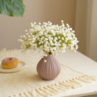 Bunga Plastik Buatan Tangan Baby's Breath, Tangkai Bunga Gypsophila Realistis untuk Dekorasi Wisuda, Natal, dan Rumah, Warna Dapat Disesuaikan