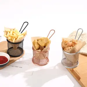 Paniers à frites et frites, support pour snacks, amuse-gueules, présentoir pour aliments, panier de service pour frites