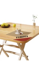 Petite table pliante rectangulaire pour salle à manger, bureau, location, appartement, dortoir, vente ambulante et usage domestique