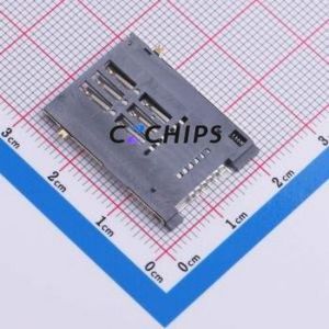 SIM-06A SIM Card Connector SMD Connector Self-Return Type Mini SIM Card Card Holder 1.8mm - Product Image 2