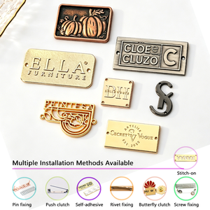 Zinc Alloy Polished Metal Label for Jeans & Jackets, Custom Made Metal Labels for Clothing Brand Logo Decor - Product Image 5