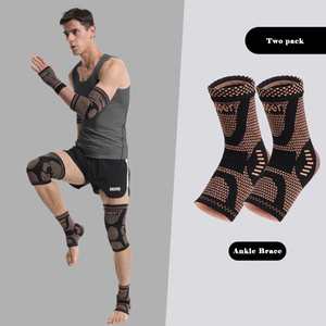 Fasce Elastiche Regolabili in Rame per Caviglia, Benda a Compressione in Spandex Nylon, Supporto per Caviglia, Fascia per Fitness e Sport - Product Image 6