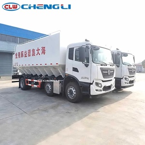 Camion de livraison de fourrage en vrac hydraulique multi-compartiments personnalisé, ignifuge, diesel, pour le transport de céréales en vrac destiné aux animaux d'élevage - Product Image 4