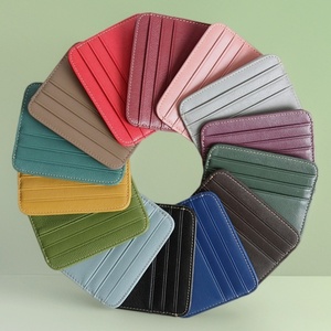 Premium Full-grain Leather Business Card Holder and Genuine Leather Credit Cardholder Wallet - Product Image 5