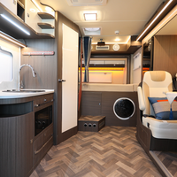 Vente directe usine Lantise – Parquet adhésif PVC moderne pour intérieur, largeur 2,2m-3m, pour camping-car à deux étages