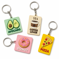 Llaveros Personalizados de Nueva Llegada, Llaveros para Colorear con Logotipo Grabado, Diseño de Dibujos Animados para Regalos Corporativos de Marca