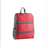 Sac à dos scolaire promotionnel en polyester imperméable avec logo personnalisé FOCUS, fermeture éclair, impression personnalisée, design élégant pour la publicité