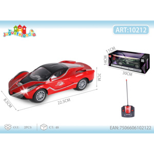 Per Ferrari 1:18 in scala RC auto telecomandata a quattro vie con fari per bambini giocare assemblato e ricarica batteria inclusa - Product Image 1