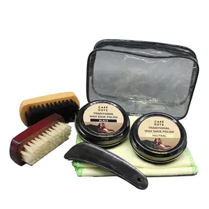 Shoe polish kit,PRESERVES & RESTORES LEATHER , unique shoe cream polish is rich in natural waxes and oils that clean