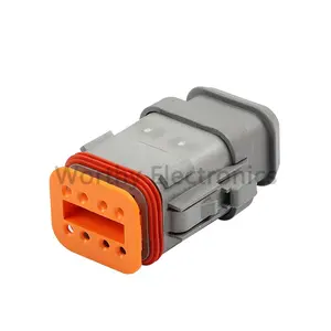 Componente eletrônico 8p alta tampa traseira impermeável plug auto conector DT06-08SA-CE04 fiação fábrica chicote