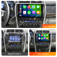 Système d'autoradio MEKEDE Android 12 8 128G pour Toyota Camry 2014-2017 IPS écran partagé tactile 360 ventilateur de refroidissement de caméra