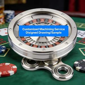 Service d'usinage CNC par électroérosion à fil et brochage pour Fidget Spinner pour adultes, jouet roulette en acier inoxydable, mini roulette de casino - Product Image 1