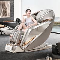 Fauteuil de massage électrique 4D AI de luxe 998 avec rail SL, zéro gravité, étirement complet du corps, massage des pieds, chauffage, compresse chaude et commande vocale