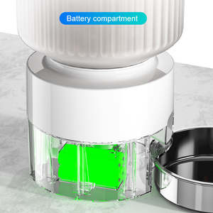 Alimentador automático de mascotas PAPIFEED, máquina de cuencos de <span class=keywords><strong>autoservicio</strong></span> de acero inoxidable con patrón sólido, alimentación de sincronización inteligente ecológica - Product Image 3