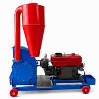 Broyeur à marteaux électrique en acier inoxydable 420-28, capacité 1000 kg/h, pour maïs, paille, céréales, aliments pour animaux de ferme