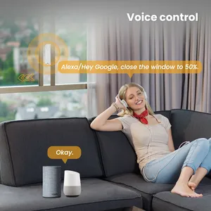 Abrepuertas Automático Inteligente con Carga Solar Tuya ZigBee, Empujador <span class=keywords><strong>de</strong></span> Ventanas Corredizas <span class=keywords><strong>de</strong></span> Vidrio, <span class=keywords><strong>Control</strong></span> por Voz con Alexa y Asistente <span class=keywords><strong>de</strong></span> Google - Product Image 4