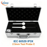IEC 61032 IEC 60335 IP3X Test Probe C 2.5mm Steel Rod for Electrical Enclosure Testing