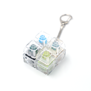 Porte-clés clavier anime transparent avec interrupteur mécanique, jouet anti-stress, décompression, cadeau RGB mignon - Product Image 2