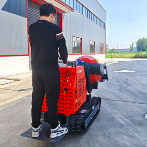 Frete grátis Carregador de auto-carregamento Mini Betoneira 750kg Trilha de borracha com KOOP diesel Engine Portable Machinery - Product Image 5